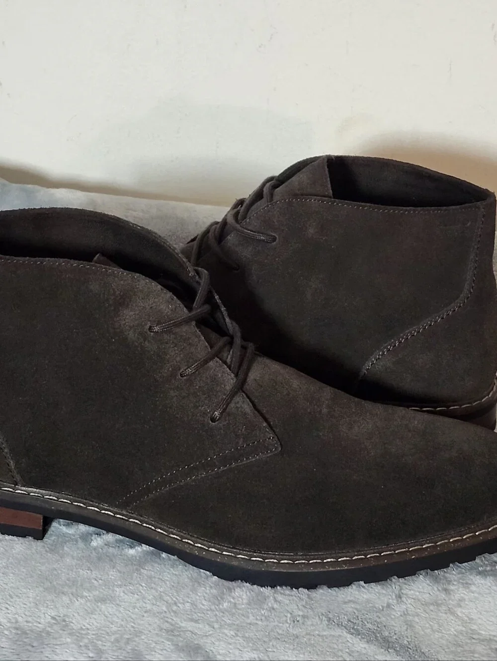 ALDO Macklay Suede Lace-Up  Chukka Boots Size :13 Color :Dark Brown